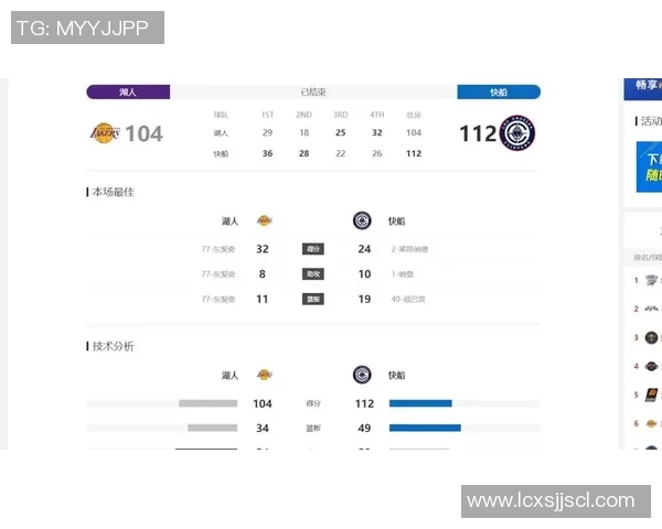 湖人对快船精彩直播视频回放及赛后分析全攻略